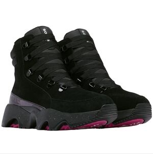 Sorel Kinetic Inpact Conquest High Top Boots Sneakers Blacl Aurora Iridescent